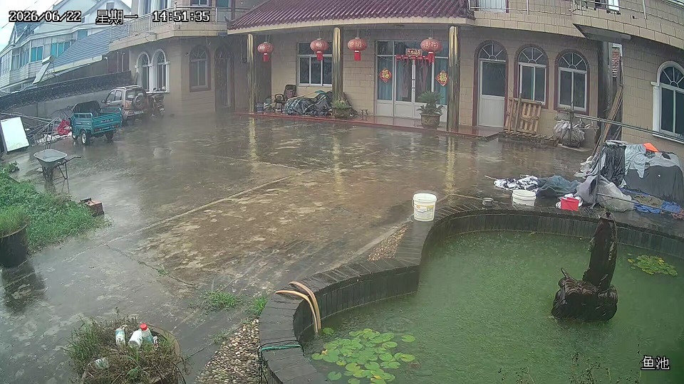 今天的雨真大